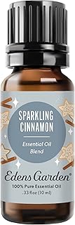 Edens Garden Sparkling Cinnamon Essential Oil Blend- 100% Pure Premium Grade, Undiluted, Natural, Therapeutic, Aromatherapy, The Best for Diffusing, Candle, Laundry, Humidifiers 10 ml (.33 fl oz)