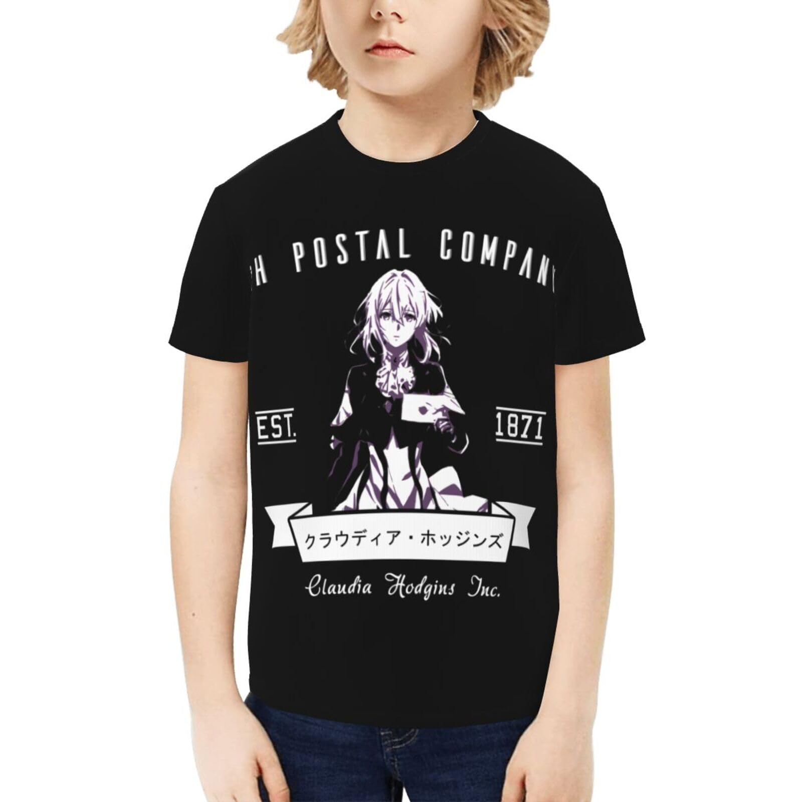 Maglietta da adolescente Evergarden con stampa 3D estiva girocollo manica corta cosplay top moda t-shirt