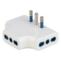 Adattatore Spaziozero con spina 16A 2P+T – 3 prese 10, 16A 2P+T – Bianco