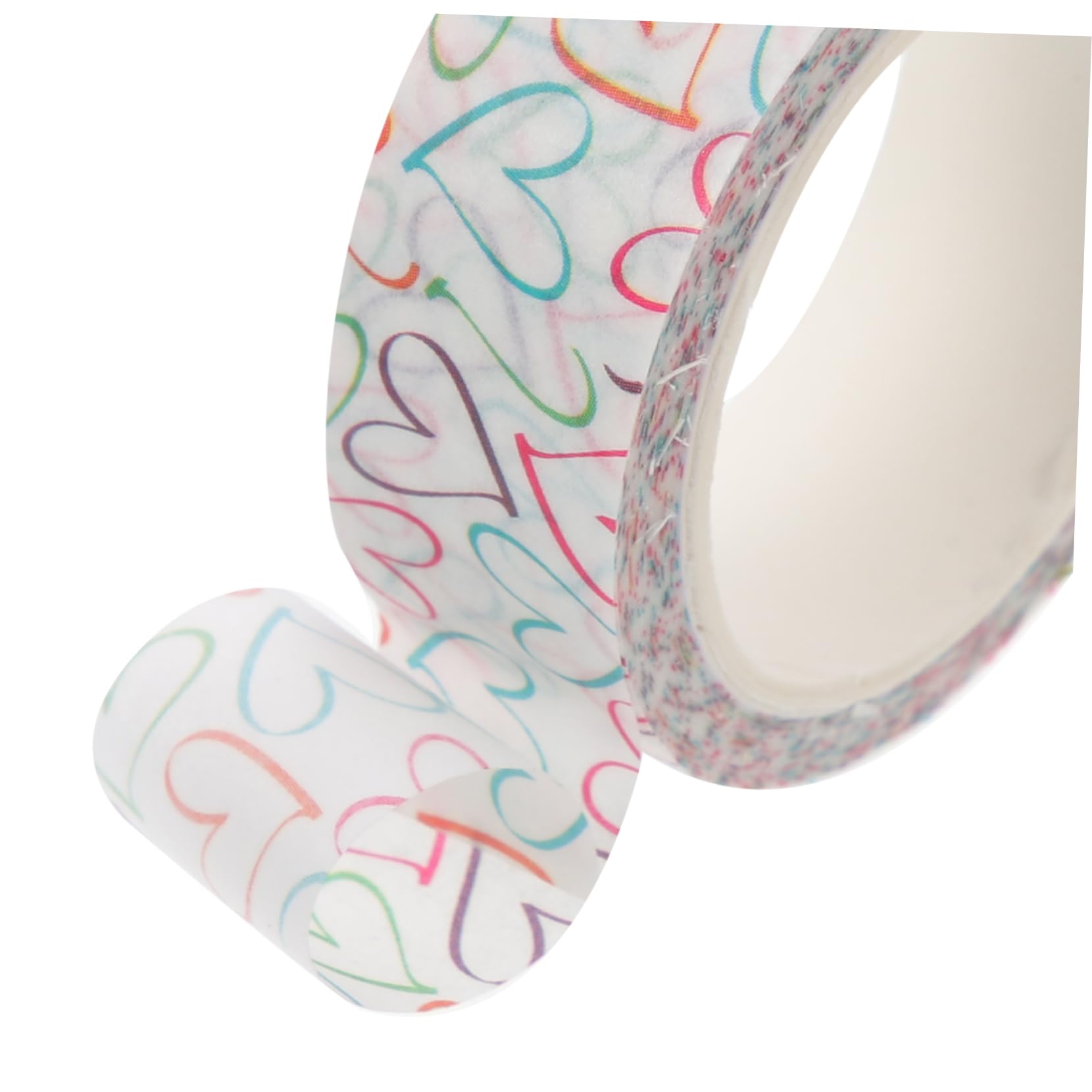 VILLCASE 30rotoli Nastro Adesivo Decorativo Cuori Di Washi Tape Per Scrapbooking e Fai Te Facile Da Strappare Senza Residui Per Progetti Creativi e Decorazioni Di Diari