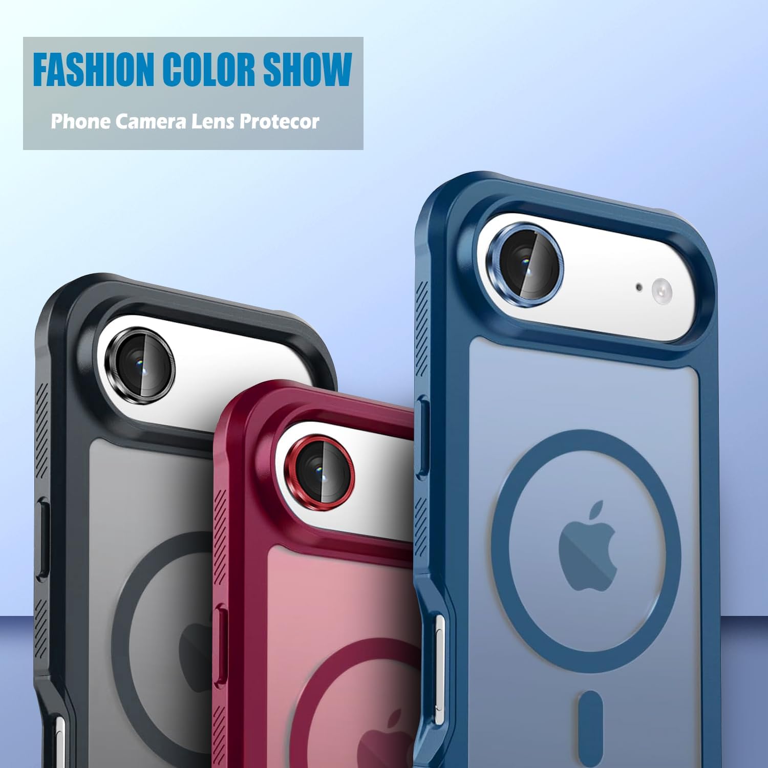 Camera Lens Protector for iphone Air, Individual Lens Protectors, Scratch-Resistant Ultra-Thin Tempered Glass with Aluminum Edging for Apple iphoneAir 6.5" [ Phone Case Friendly] (Chromatic) image 4
