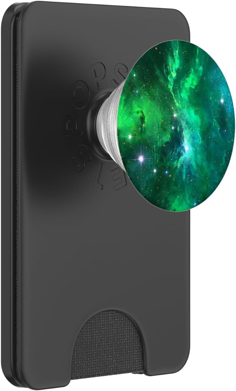 Green Jade PopSocket Galaxy PopWallet for MagSafe