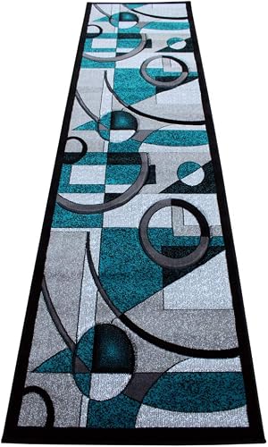 Masada Rugs Sophia Collection Hand Carved Runner Area Rug Modern Contemporary Tu