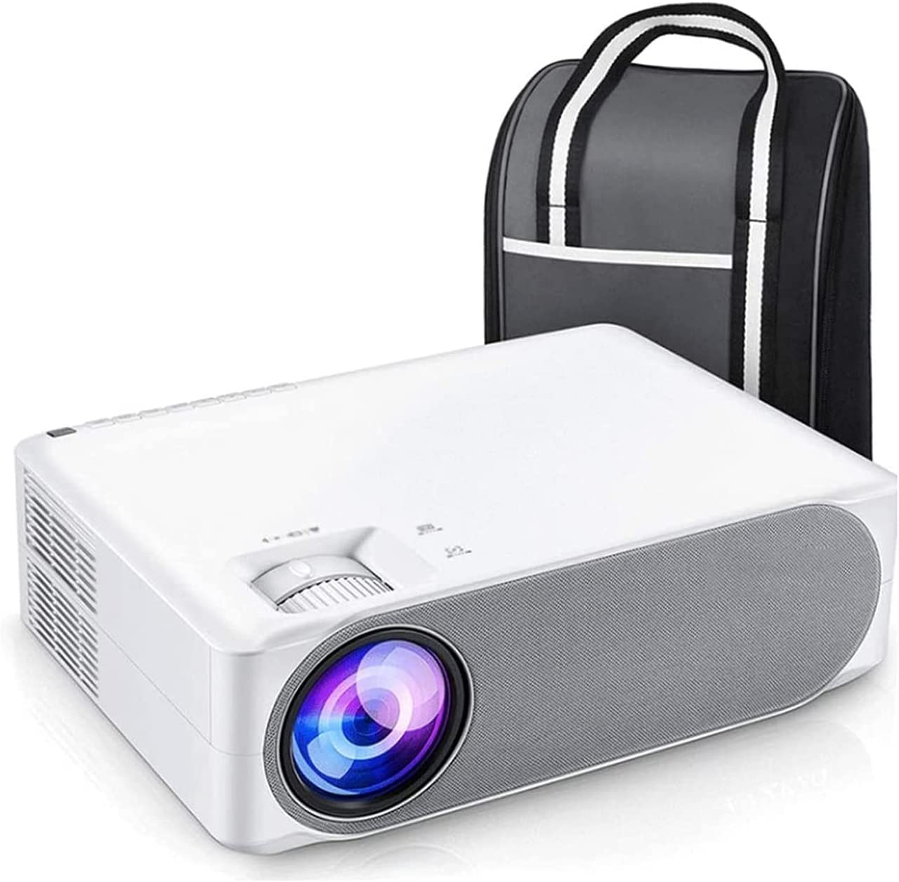 ONOTECMini Projector, 1080P and 170'' Display Supported, Portable Movie Projector with 40,000 Hrs LED Lamp Life, Compatible with TV Stick, PS4, HDMI, VGA, TF, AV and USB