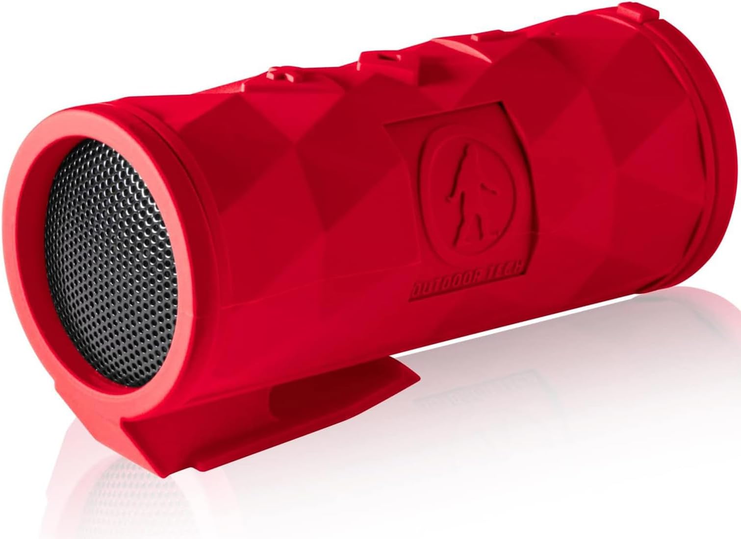 Outdoor Tech - Buckshot 2.0 Bluetooth Speaker, Red - Portable Speaker, Rugged Waterproof Wireless - Perfect for Biking, Boats, Camping, Hiking, Pool, Beach, Golf Cart