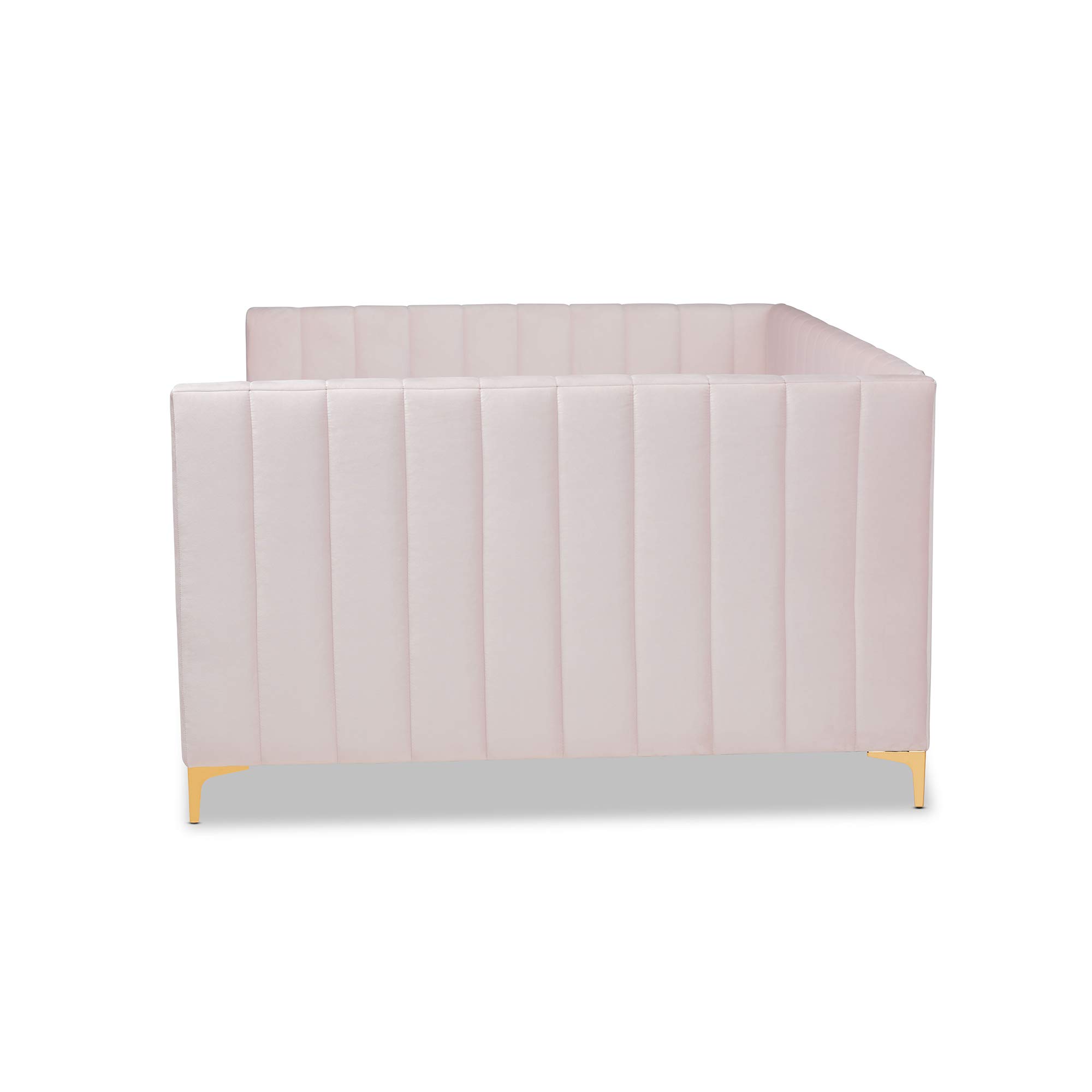 Amazon.com: Baxton Studio Oksana Velvet Fabric Daybed, Queen