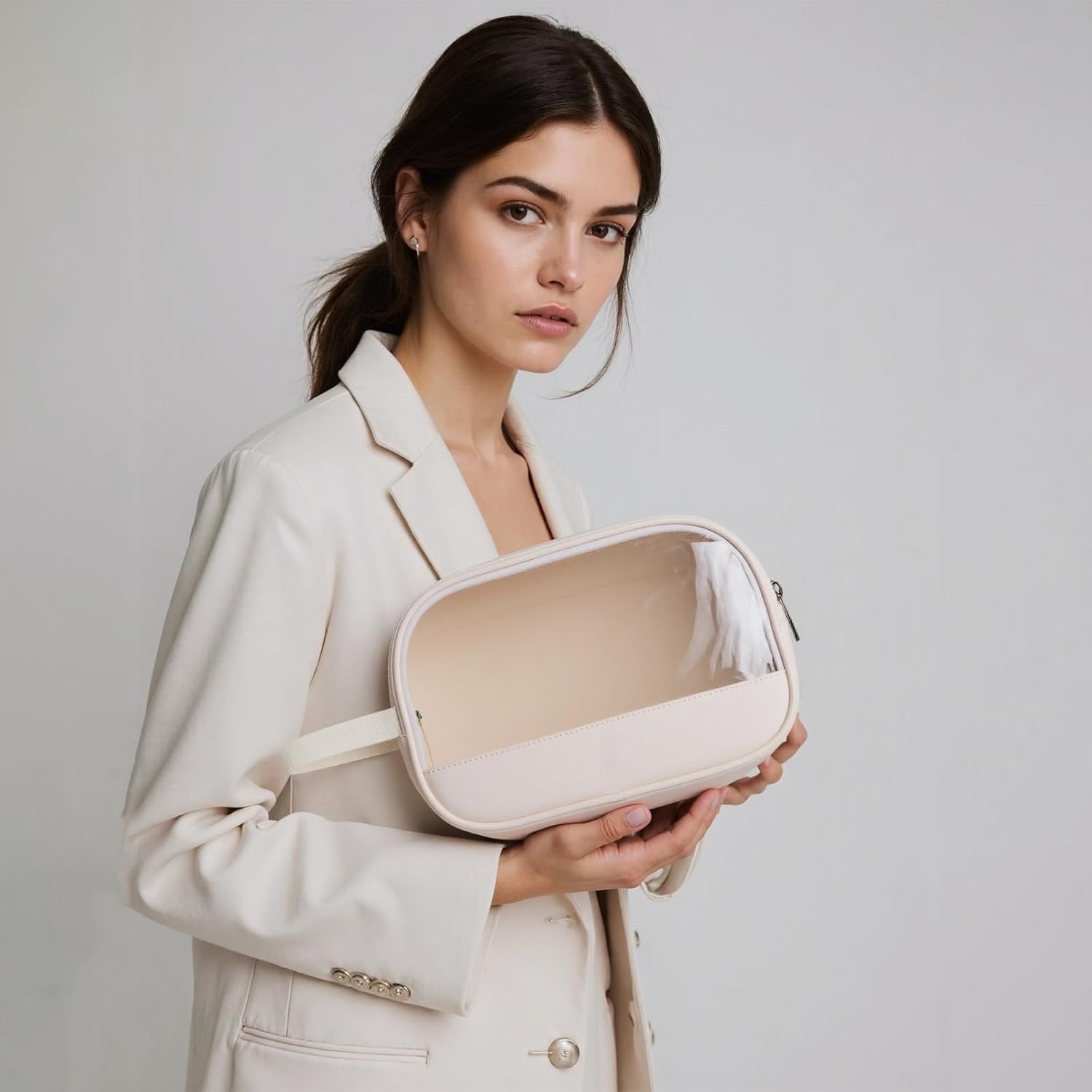 TGBJE Michigan Trip Gift Michigan Clear Cosmetic Bag Michigan State Gift The Great Lakes Gift Always Fresh Sometimes Frozen Makeup Pouch (Fresh) - Image 6