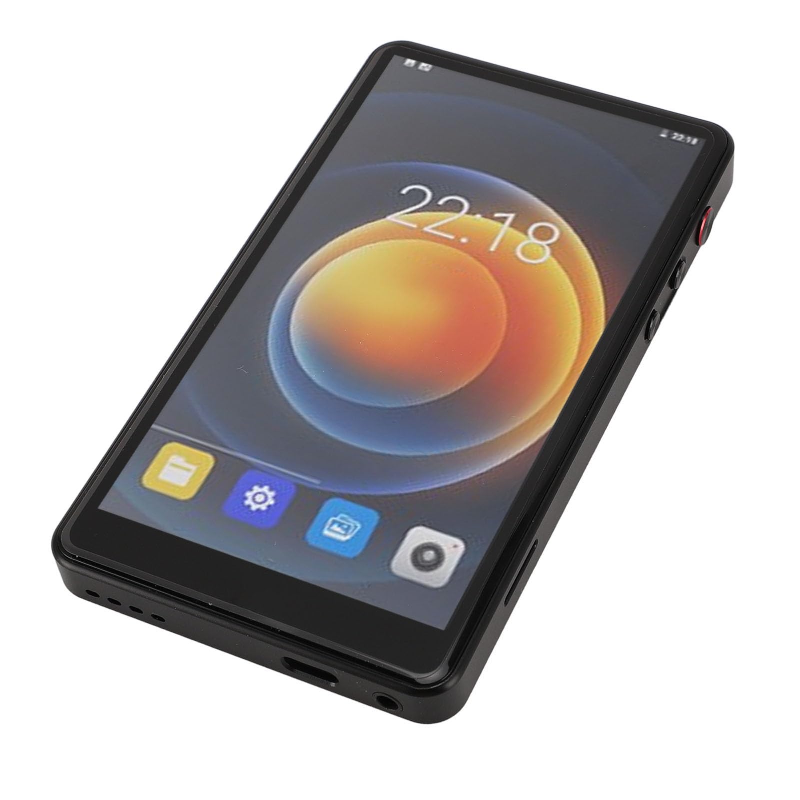 Reproductor MP3 de 128 GB con Bluetooth y WiFi, Reproductor de Música HiFi sin Pérdidas con Pantalla Táctil de 5,2 Pulgadas, Reproductor MP4 Android MP3 para Niños, Auriculares