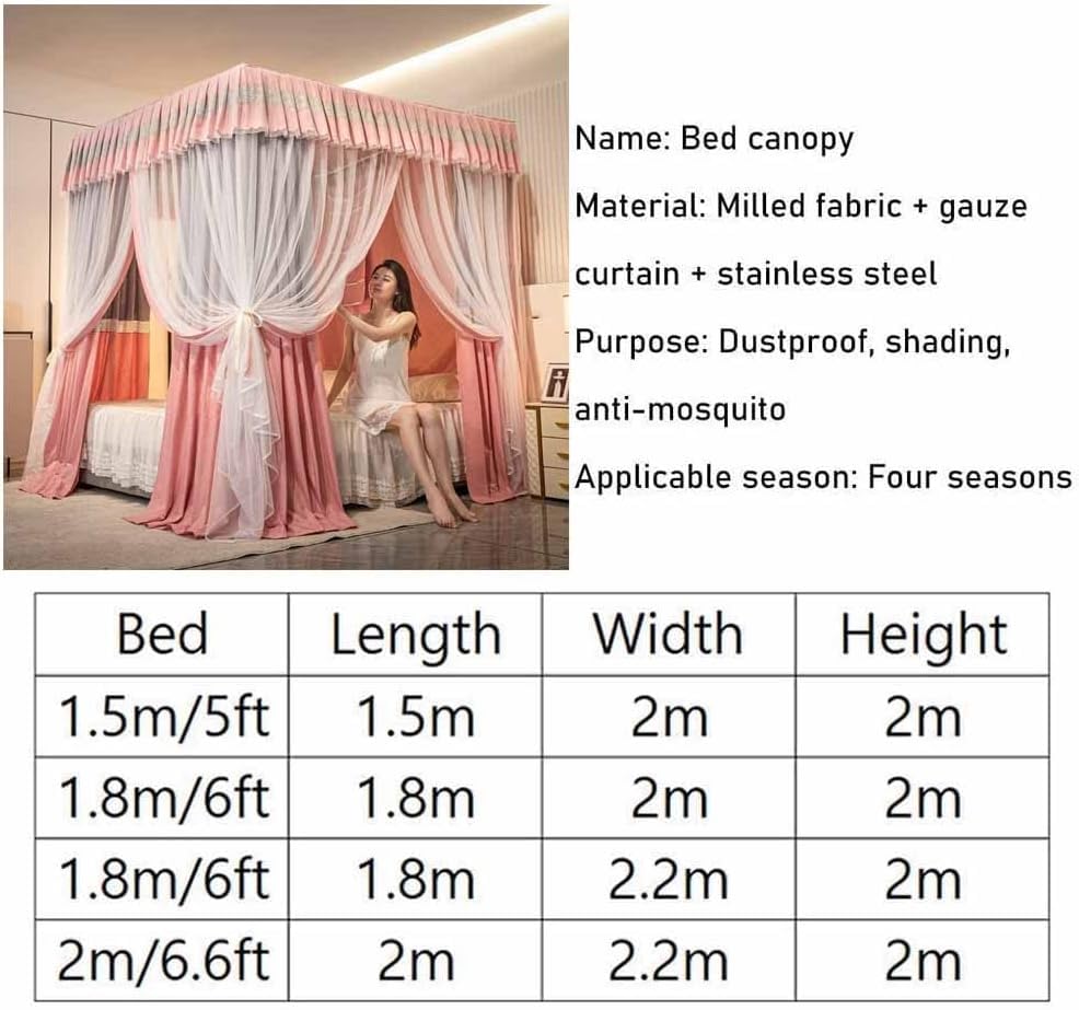 Evita luz y mosquitos con mosquitera para cama y dosel de dormitorio Style 2 2
