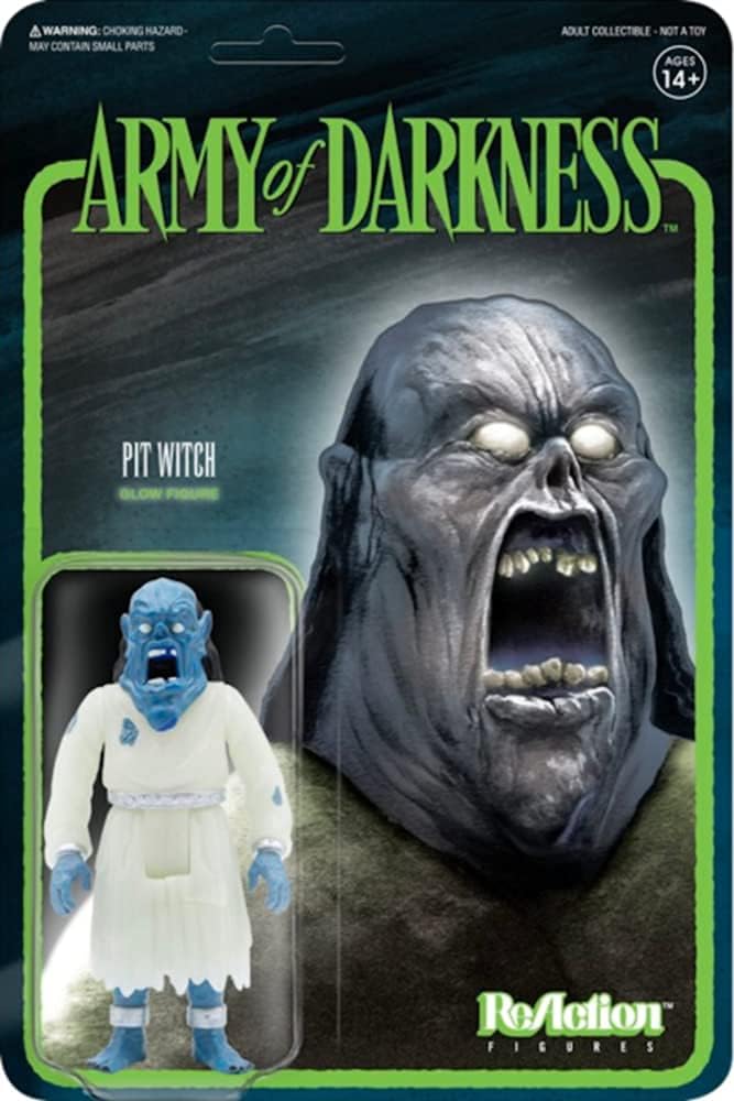 Super7 Army of Darkness Pit Witch Glow in The Dark Reaction Figure 3.75 inches