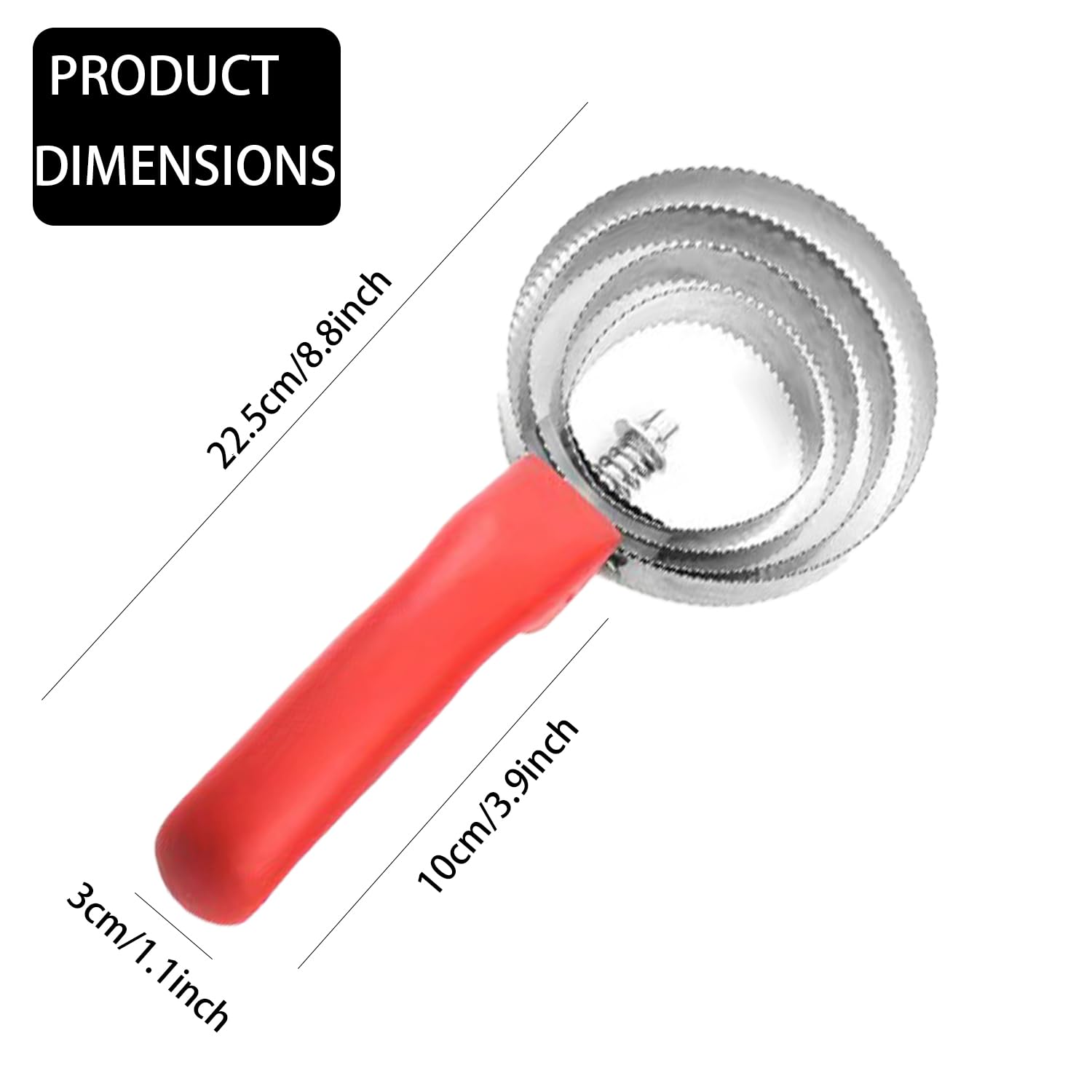 MEISH Horse Scraper and Curry Comb - 4 Ring Shedding Brush, Stainless Steel Livestock Itching Brush for Horse Grooming - Image 2