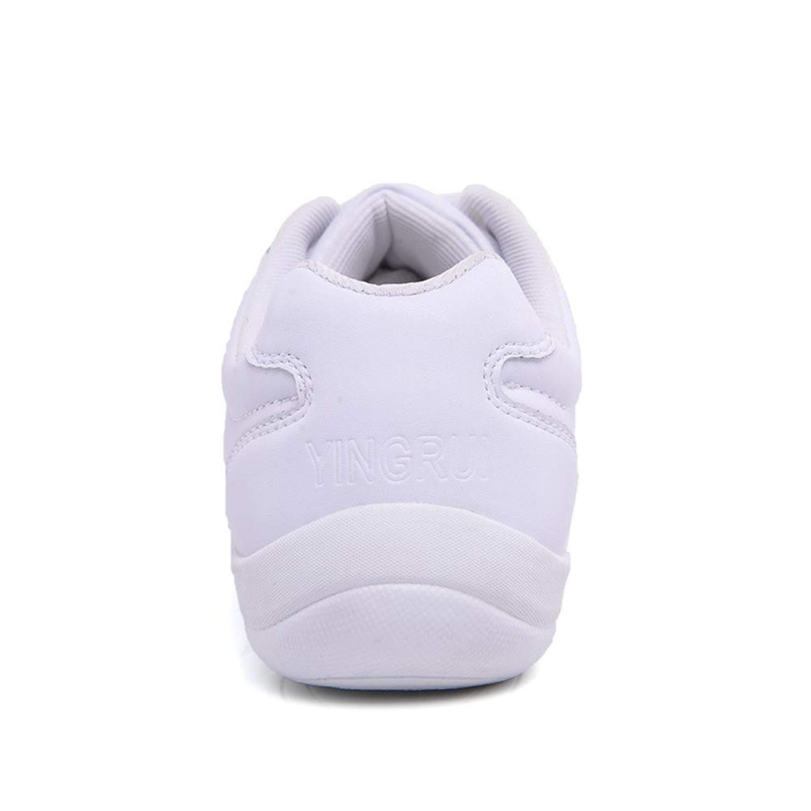DADAWEN Damen Cheerleading Schuhe Mädchen Tanz Turnschuhe Yoga Training Schuhe Weiß