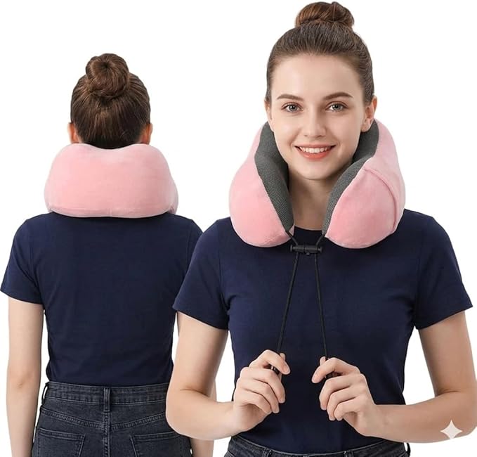 Almohada de Viaje Cervical Espuma Viscoelástica con Cubierta Lavable miniatura 4
