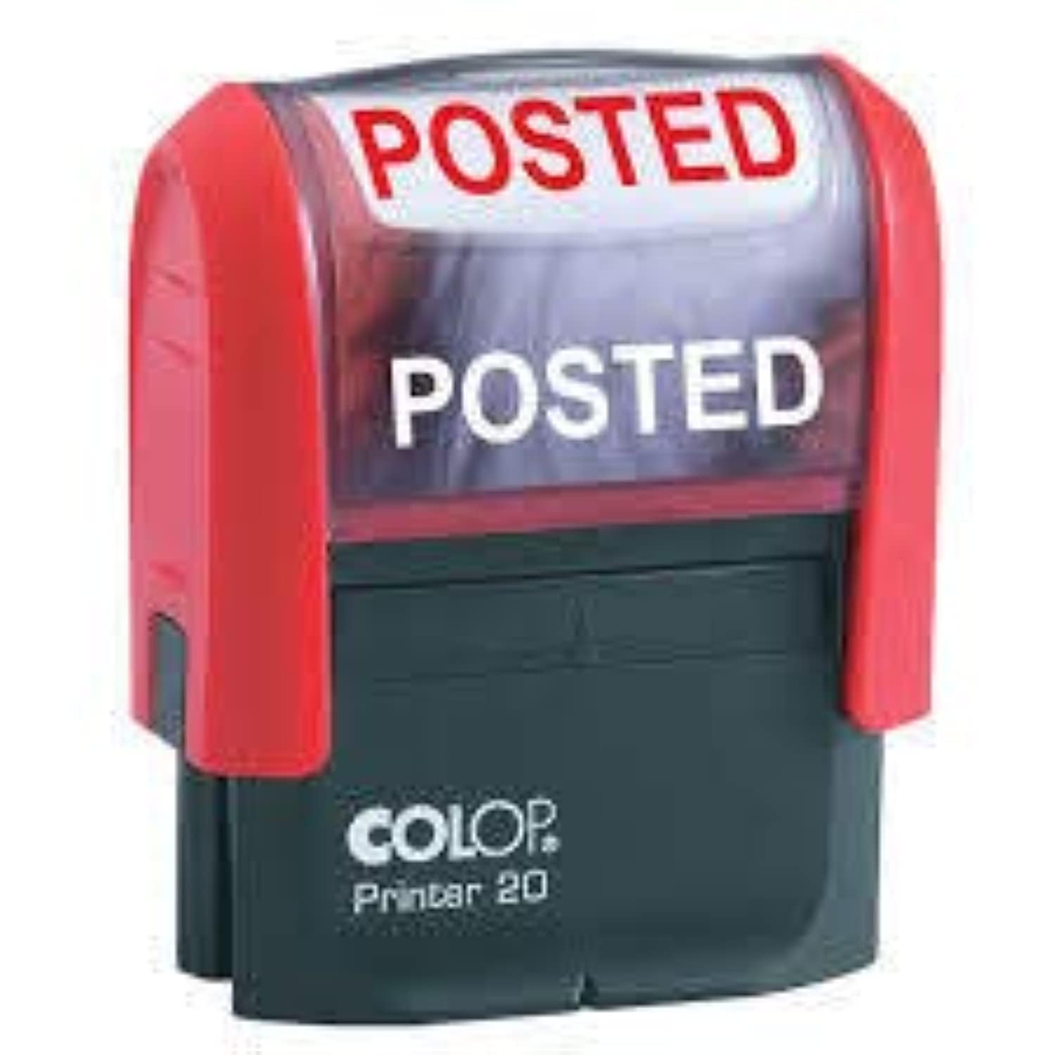 Colop Stock Title Stamp Posted 20 / L Self Inking