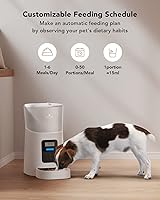 Vista 2 de PETLIBRO - Comedero automático para gatos, dispensador automático de alimentos secos, depósito de 1.6 galones (6 litros), tapa de bloqueo giratorio