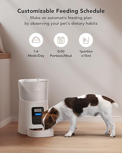 Miniatura 2 de PETLIBRO - Comedero automático para gatos, dispensador automático de alimentos secos, depósito de 1.6 galones (6 litros), tapa de bloqueo giratorio