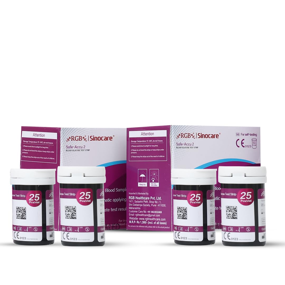 RGB Safe Accu2 2 Pack of 50 Strips (Total 100 Strips) | Sugar Test Strips (B0CYLDWCMR) Amazon Price History, Amazon Price Tracker