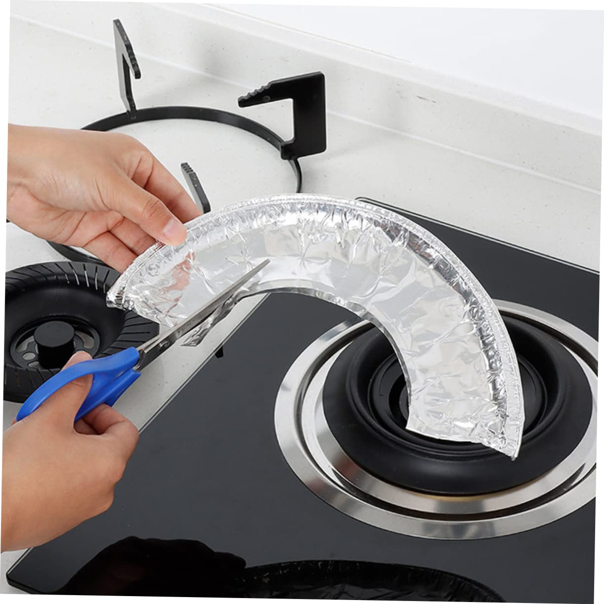 Alipis 3 Set Di Rivestimenti Per Bruciatori A Gas in Alluminio Protezioni Per Bruciatori Da Cucina Resistenti Calore Non Facili Da Usare 20 Pezzi * 3