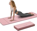 ILILI Foldable Yoga Exercise Mat, Lightweight, Anti-Slip, Fitness Mat for Home and Easy to Store for Home gym, Yoga, Pilates and Stretching, Fitness Workouts, 71''×24''×8mm(0.31 inch)