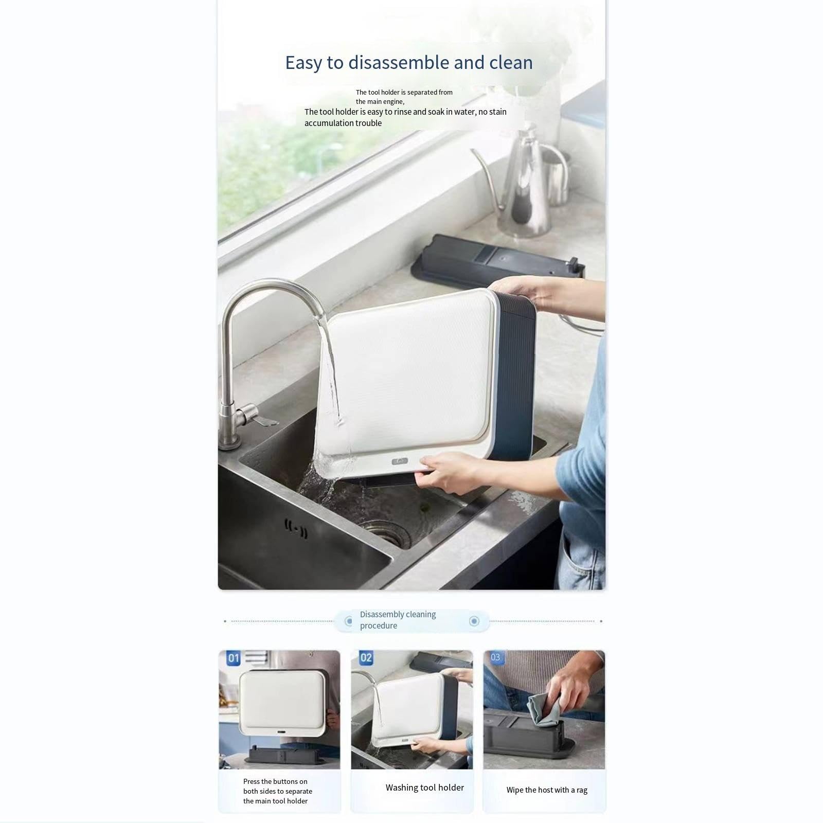 Máquina de desinfección para tabla de cortar, soporte desmontable para secadora de aire caliente para desinfectar cuchillos y utensilios de cocina
