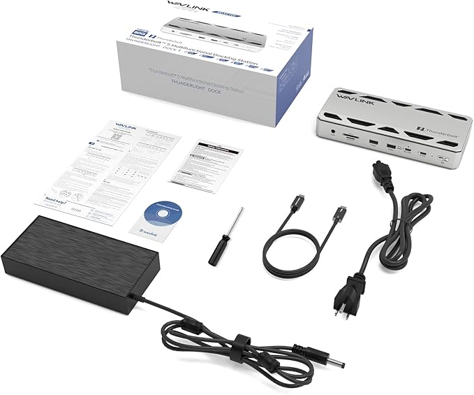 WAVLINK Dock Thunderbolt 5 12 en 1, 120Gbps, 140W PD, 2.5G Ethernet miniatura 9