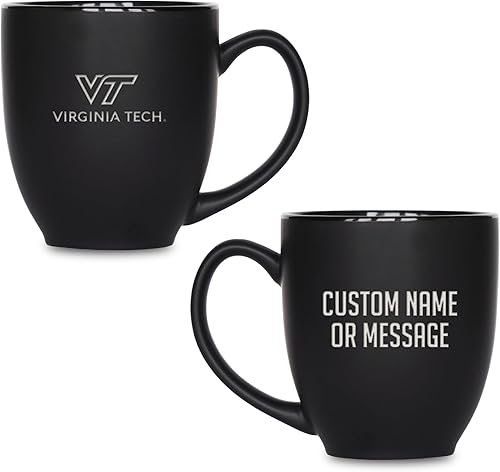 Miniatura 423 de Rico Industries NCAA Primary - Taza personalizada de 15 onzas, color negro mate, para bebidas calientes o frías Nebraska Cornhuskers