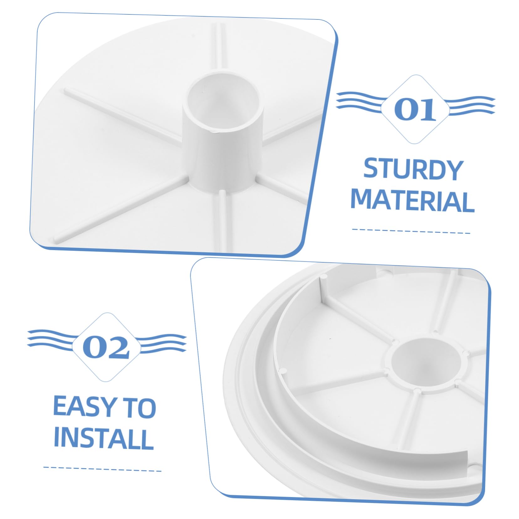 SUPVOX 3piezas Adaptador De Placa para Skimmer De Piscina Placa De Vacío para Skimmers De Accesorio De Instalación y Durabilidad para De