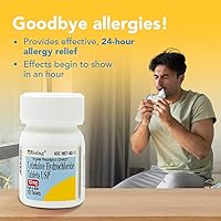 Vista 5 de Rising Pharma - Cetirizine HCL 10 mg - Antihistamine Seasonal Allergy Tablets - 100 tablets