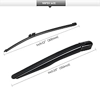 Vista 3 de Repuesto para Ford Explorer 2011-2024 Conjunto de limpiaparabrisas trasero y brazo - Juego de brazos del limpiaparabrisas trasero de fábrica OEM