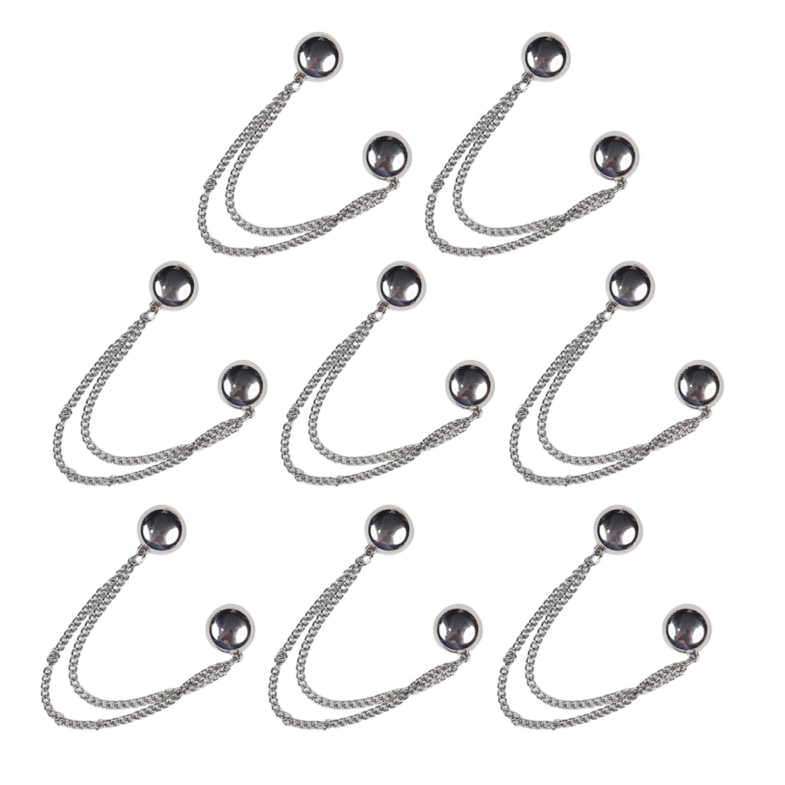 Mubsar Magnetic Clothing Attachment Clips Trouser Leg Button Adjustable Pant Leg Clips Pin Quick Shirt Fasteners