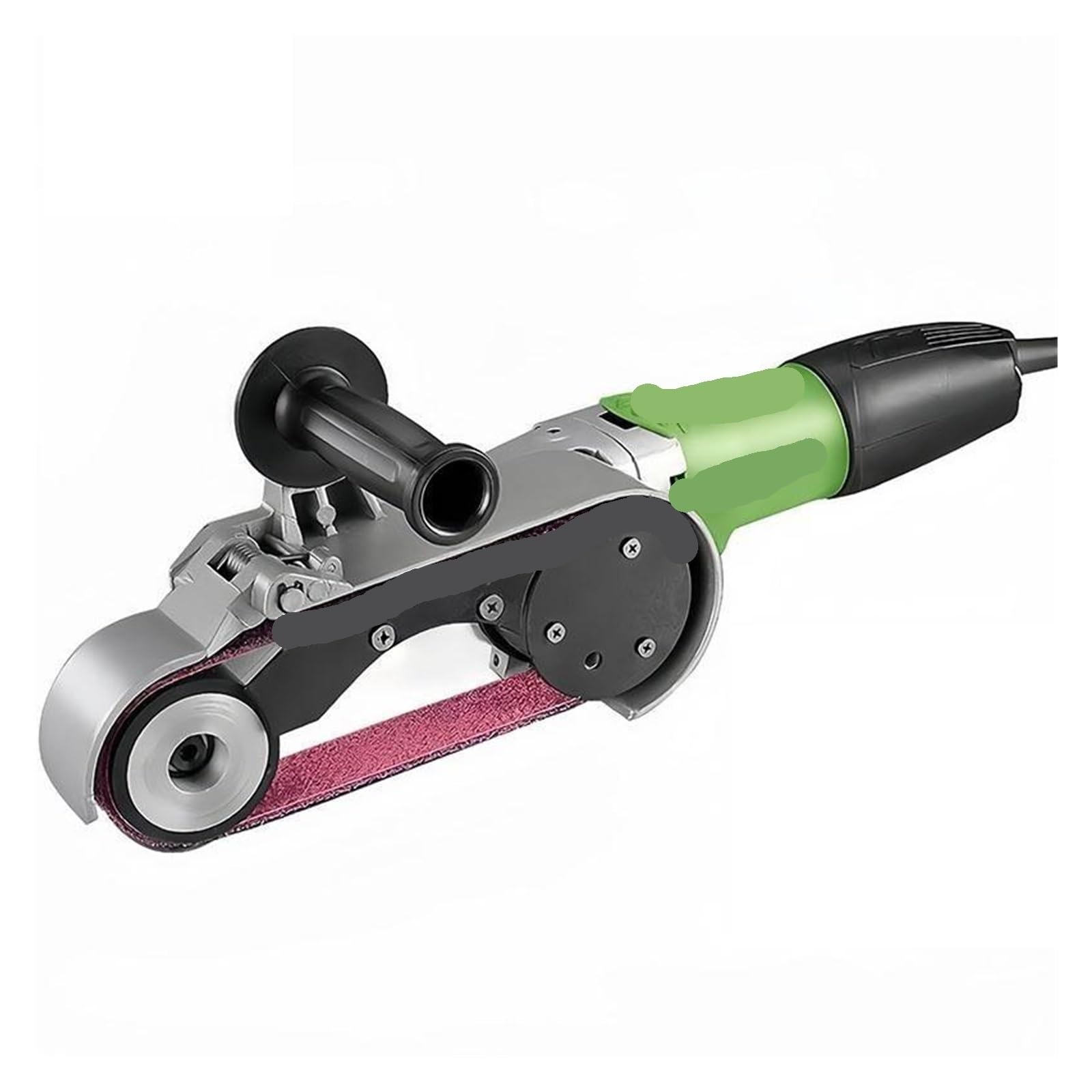 Csdasw Groen Handheld Electric Hand Held Tube Metal Sand Belt Grinding Polisher Jewellery Diy(220)