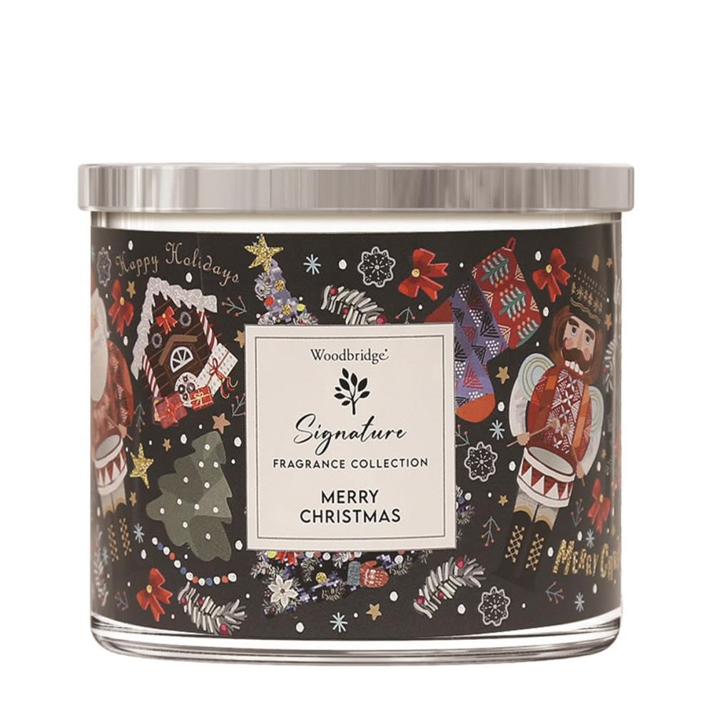 Aroma Accessories Woodbridge Merry Christmas Tumbler Jar Candle