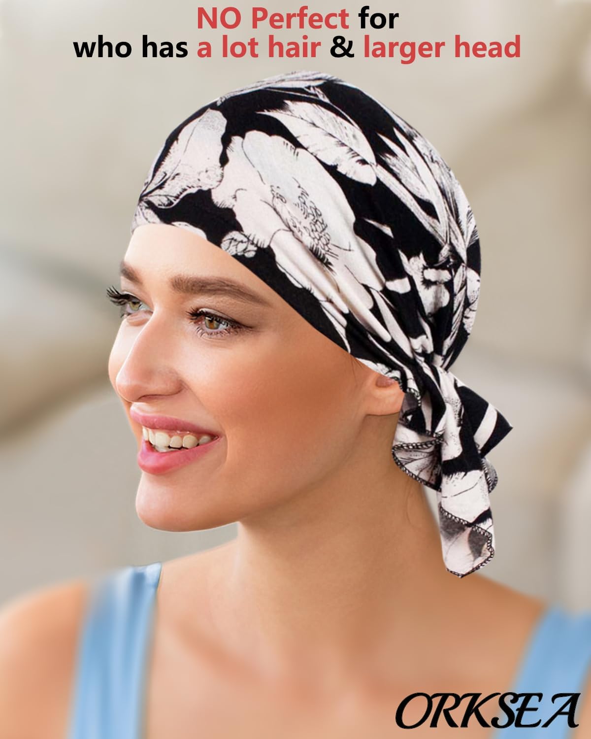 Chemo Headwear for Women Pre-Tied Head Scarf Slip On Headwraps Soft Turbans Cancer Hats Beanie Coverings Scarves - Image 5