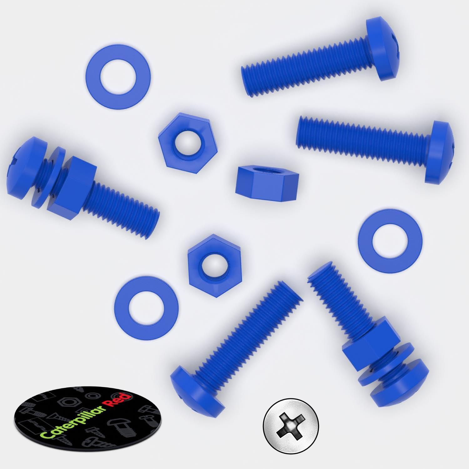 50/20Pcs M4 M5 M6 M8 White Round Head Phillips Screws Plastic Nylon Pan Head Screws -in Screws - Foto 9