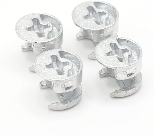 Miniatura 4 de ReplacementScrews Tuercas de bloqueo de leva excéntricas compatibles con IKEA Part 106720 (paquete de 4)