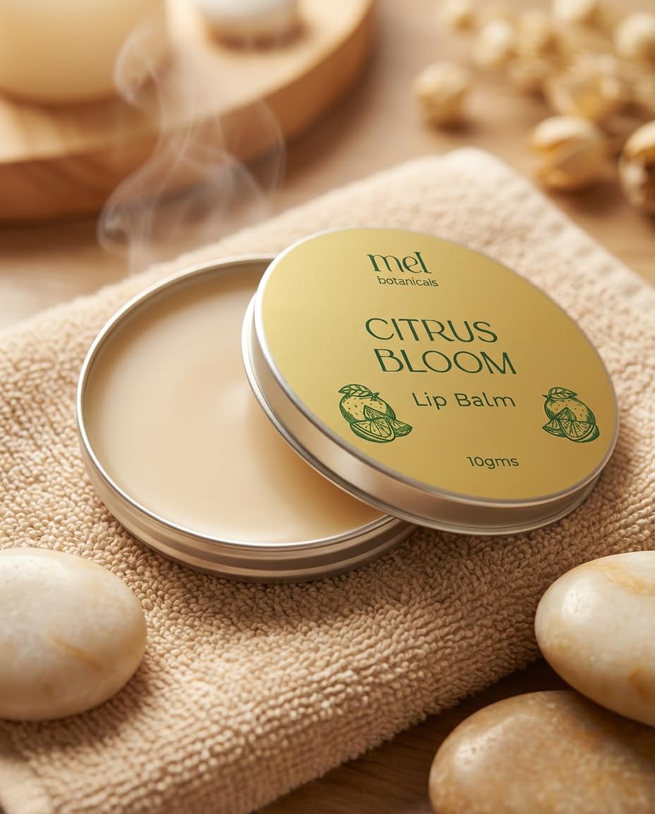 Citrus Bloom Lip Balm | Enriched with Orange Oil, Beeswax, Vitamin E | Nourishing, Non Sticky, Hydrates Dry Lips | No synthetic fragrances, No Additives| Ideal for Dry Lips, 10gm-picture-11
