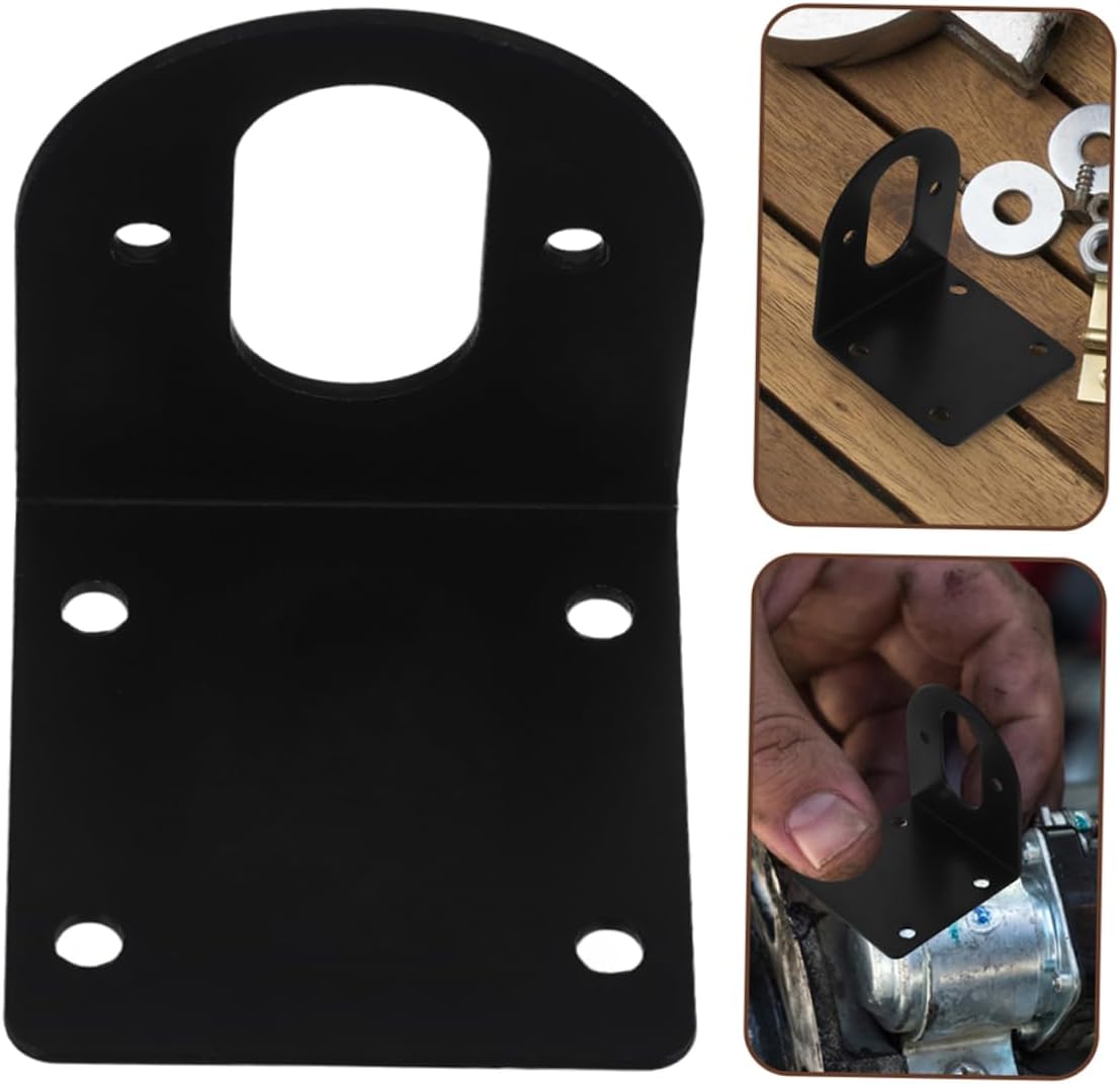 2pcs Motor Bracket for Gear Motor Black Fixed Fasteners for Projects Easy Installation for Electric Drill Base