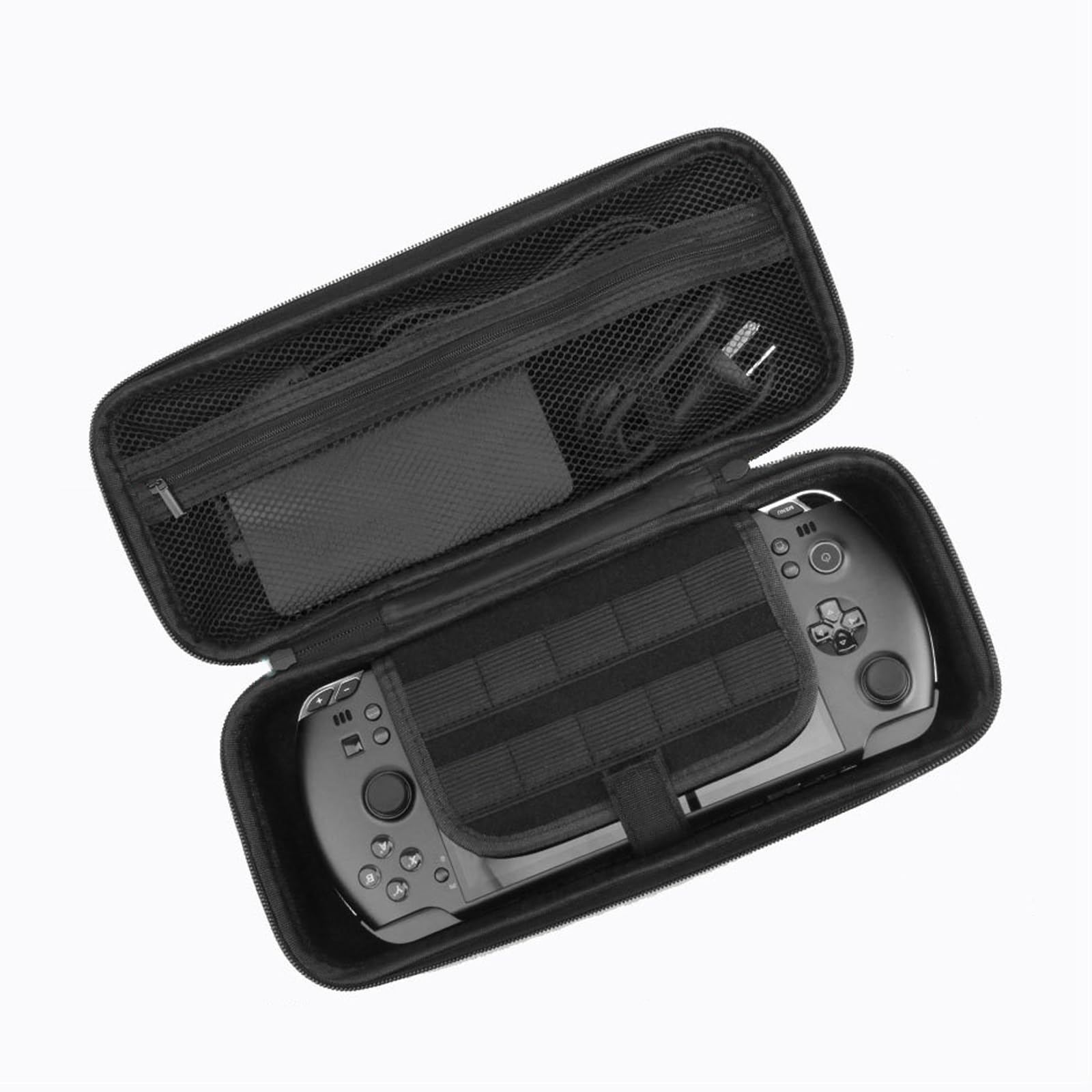 JYGamhanbil Borsa Viaggio per GPD WIN 5 7" 2025 PC portatile da gioco,Custodia Trasporto Copertura Rigida EVA con Schede Slot Tasca Rete per GPD WIN 5 Gaming Handheld Console,Cavo,Accessori,Nero