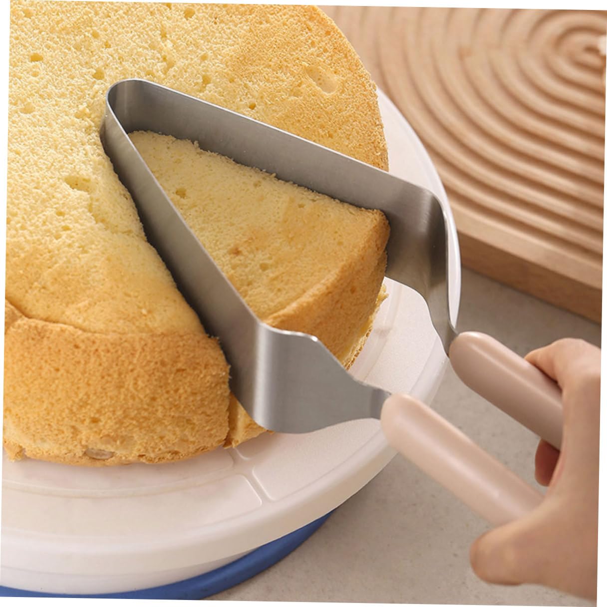 NUOBESTY Pince à Gâteau pour Transfert et Séparation de Parts en Acier Inoxydable 4pcs Outil de Découpe Solide et Facile à Utiliser lors de Mariages et Petits-déjeuners