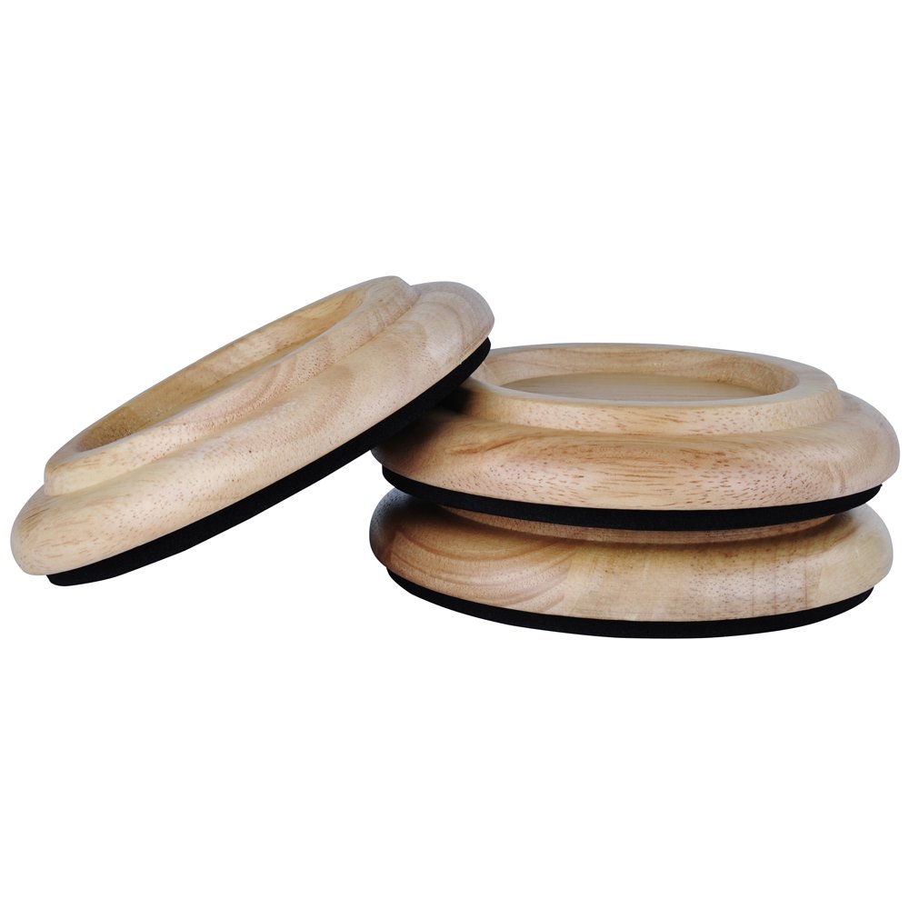 Protección para patas de piano, KingPoint, juego de 3 protectores, 6 colores, natural