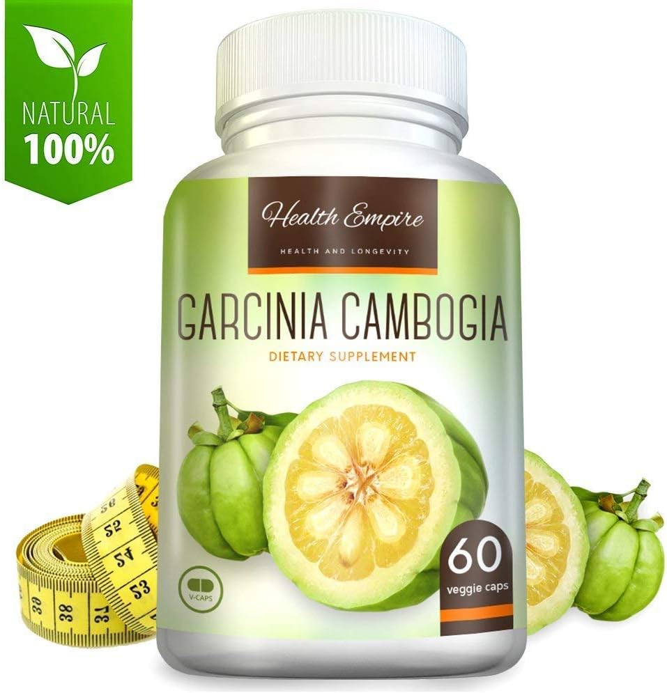 Pure Garcinia Cambogia Extract w/ 60% HCA - Luxury Garcinia Cambogia - Garcinia Cambogia Pure Extract Capsules for Metabolism Support - Non GMO & Gluten Free - Made in USA - 60 Garcinia Pills