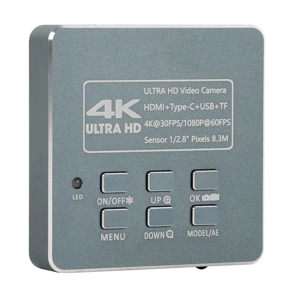 Microscope 3.5X 90XArticulating Arm Pillar Clamp Zoom Simul Focal Industrial Trinocular Stereo Microscope 55mp 8.3MP 4K HDMI Video Camera(B 8.3MP 4K HDMI USB)