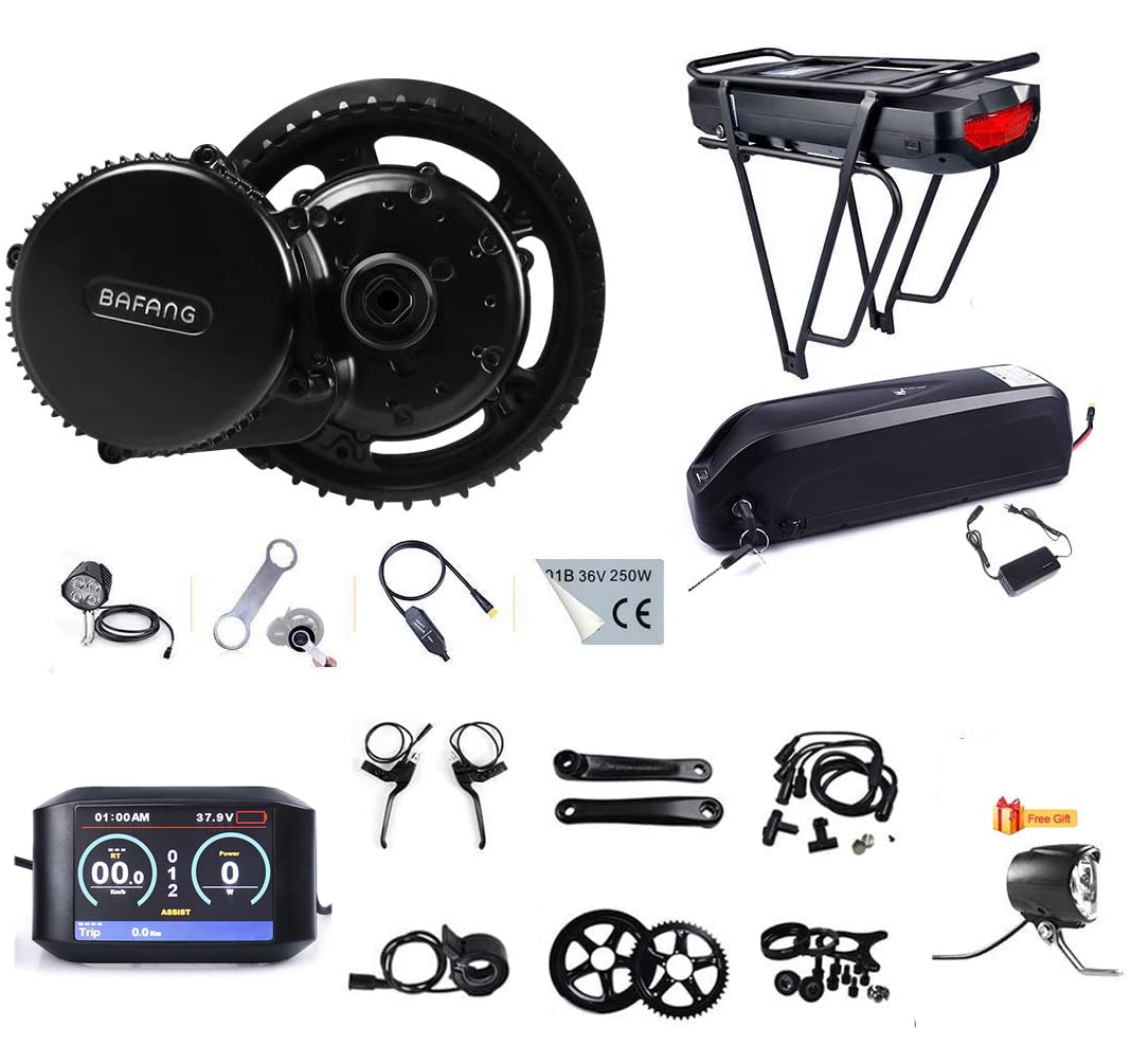BAFANG BBS02B 48V 750W Mid Drive Motor with Battery Optional and LCD Display Electric Bike Part and 