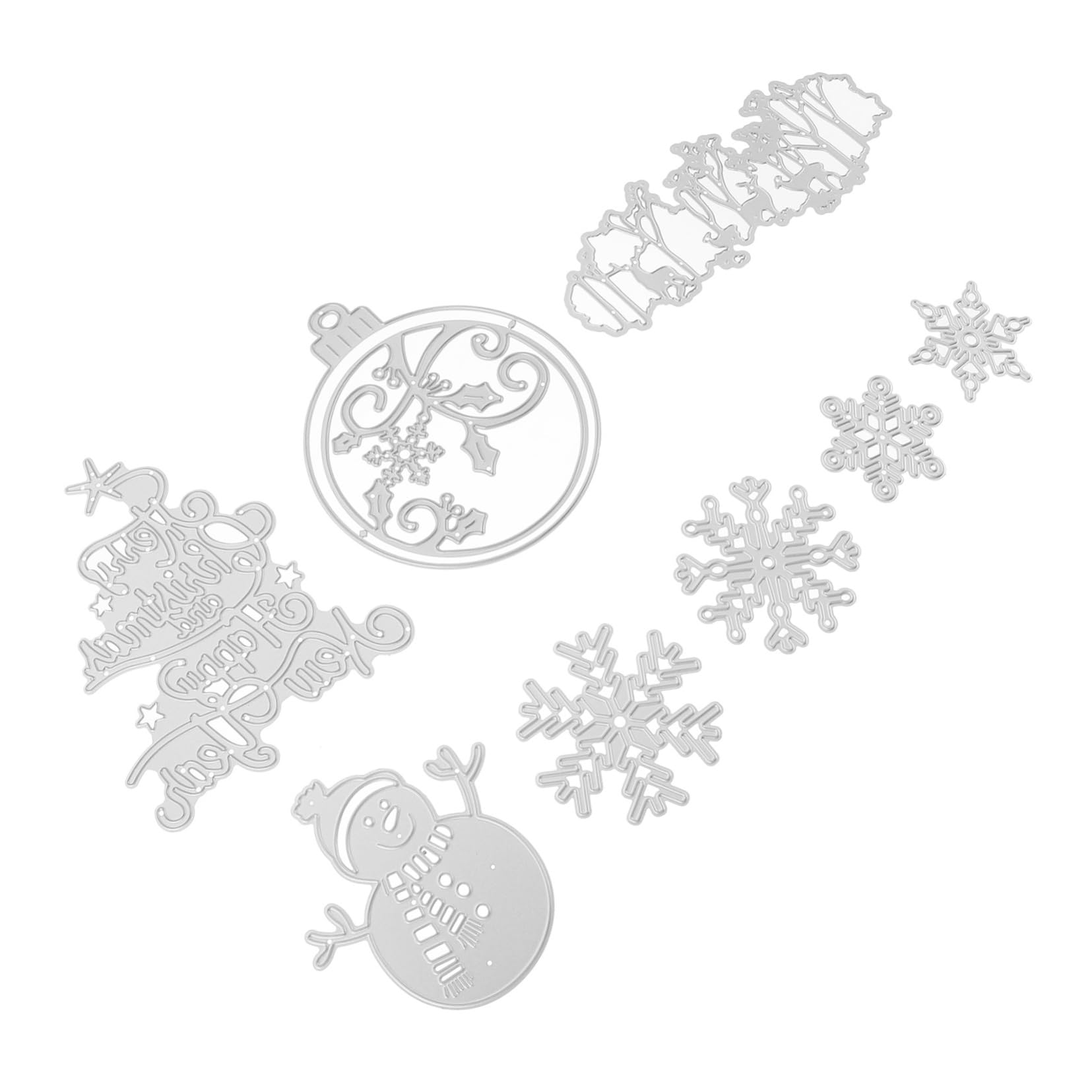 ABOOFAN 24 Piezas De Troqueles Navideños Máquina Troqueladora De Papel Plantillas Navideñas Plantillas Huecas Para Pintar Plantillas De Letras Troqueles De Corte Plantilla Manual