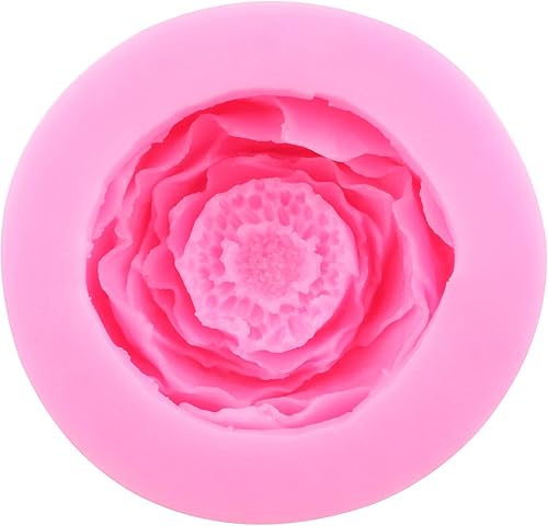 Miniatura 6 de MYPRACS Bloom Juego de 4 moldes de silicona para decoración de tartas azúcar chocolate polimérica arcilla jabón pasta de goma de mascar Bloom