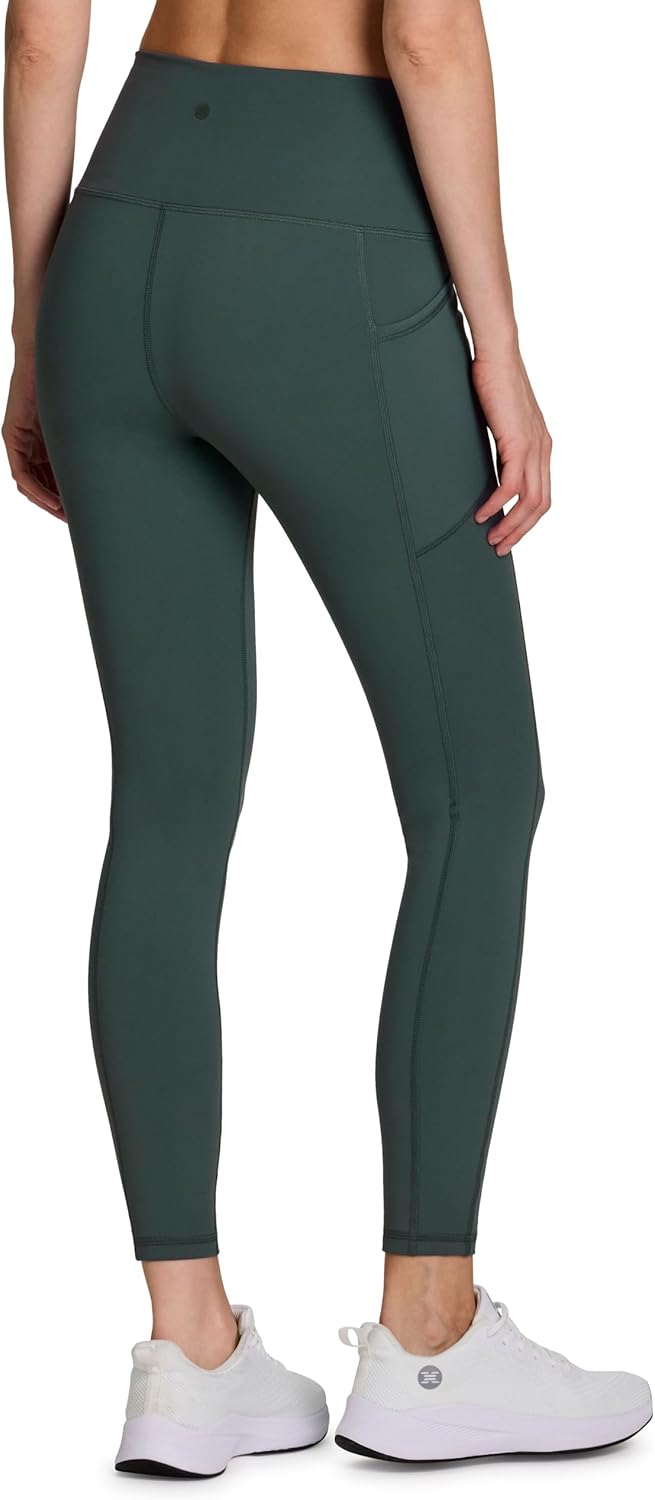 RBX Active High Waisted Squat Proof Workout Yoga Leggings with Pockets for Women - Image 3