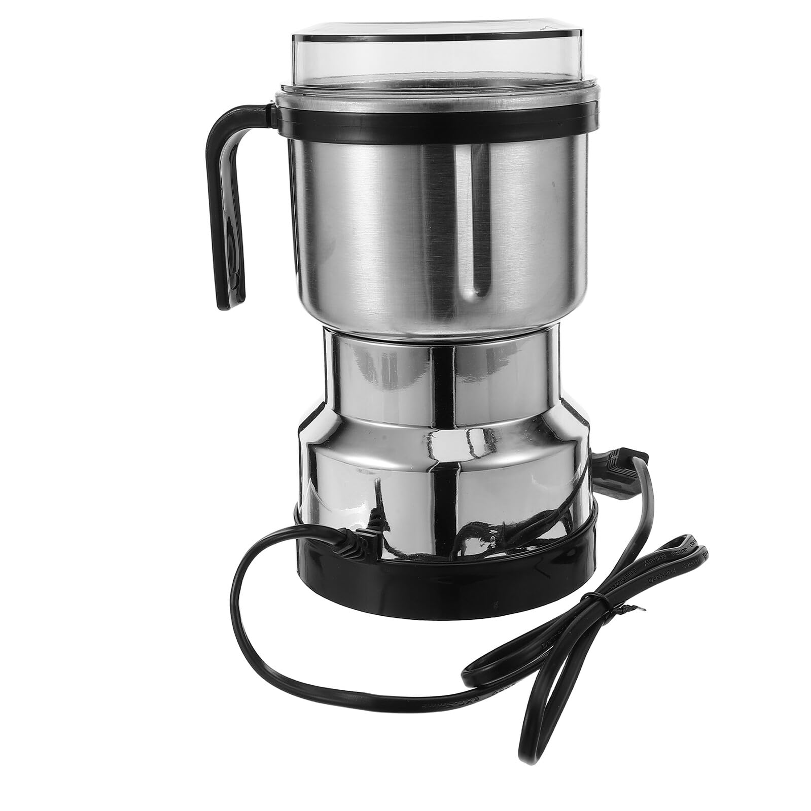 Molinillo Eléctrico de Café y Especias 500 Ml Grande Acero Inoxidable 3 Cuchillas de 6 Hojas Mini Molinillo Portátil para Cocina Viajes y Camping Cepillo y Cuchara