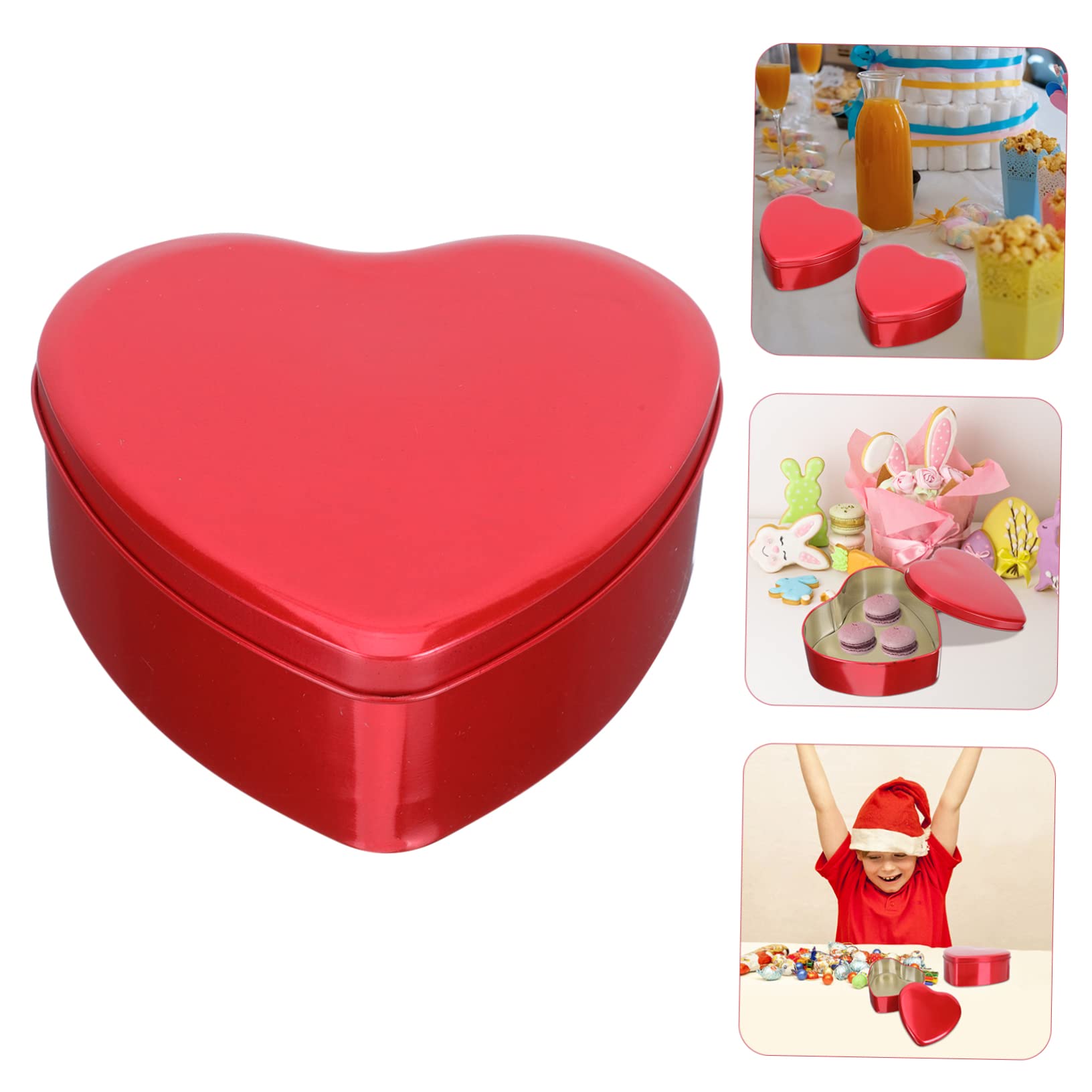 SOLUSTRE 10stücke Herzförmige Geschenkbox Dekorative Geschenkverpackung Box Für Valentinstag Kompakt Und Leicht Für Süßigkeiten Und Kekse