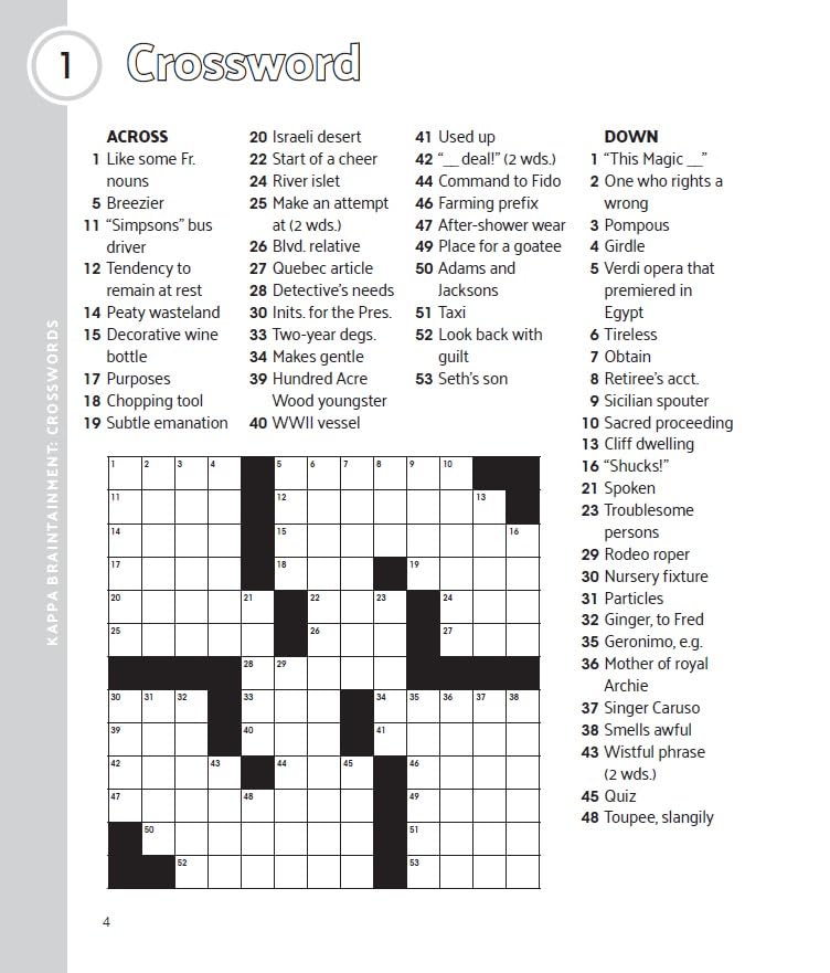 Braintainment Crosswords Spiral Puzzle Book - Image 2