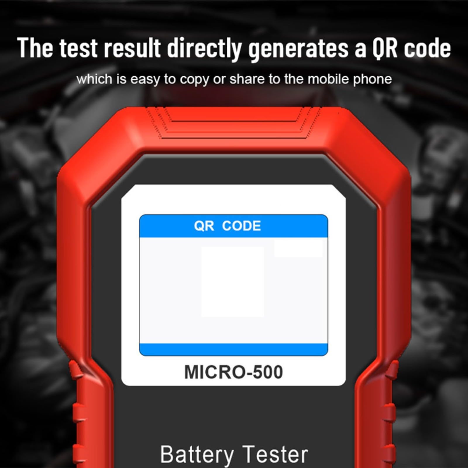 MICRO-500 - Comprobador de batería para coche y moto, 12 V, dispositivo de diagnóstico 3 en 1 para arranque/alternador